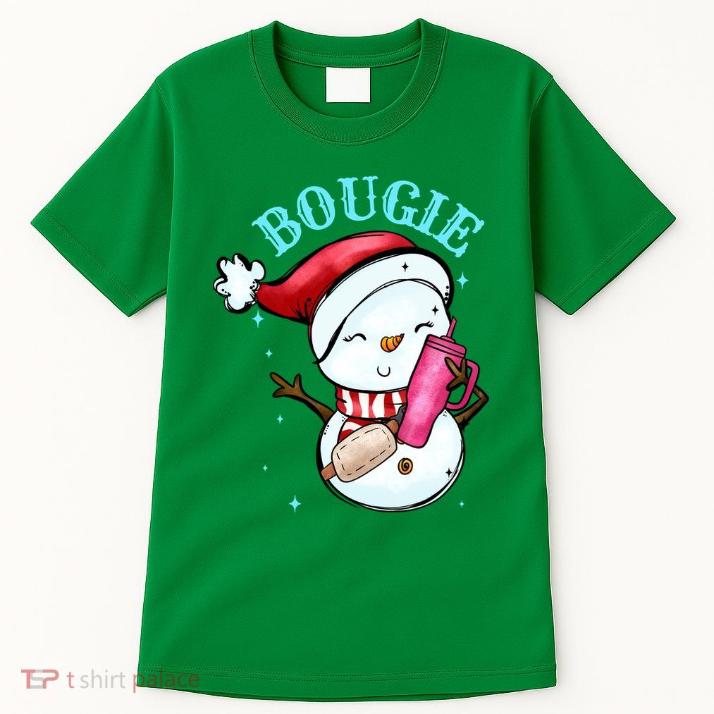 Bougie Snowman Holding A Tumbler Tall T-Shirt
