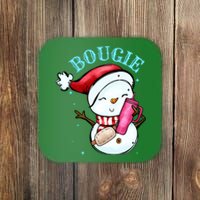 Bougie Snowman Holding A Tumbler Coaster