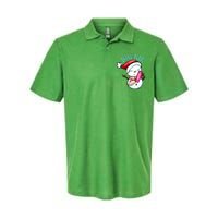 Bougie Snowman Holding A Tumbler Softstyle Adult Sport Polo