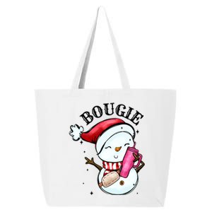 Bougie Snowman Holding A Tumbler 25L Jumbo Tote