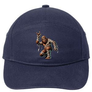 Bigfoot Sasquatch Halloween Bigfoot 7-Panel Snapback Hat