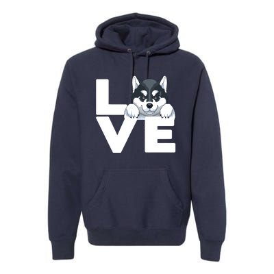 Best Siberian Husky For Men Women Huskies Dog Owner Lover Premium Hoodie