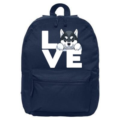 Best Siberian Husky For Men Women Huskies Dog Owner Lover 16 in Basic Backpack