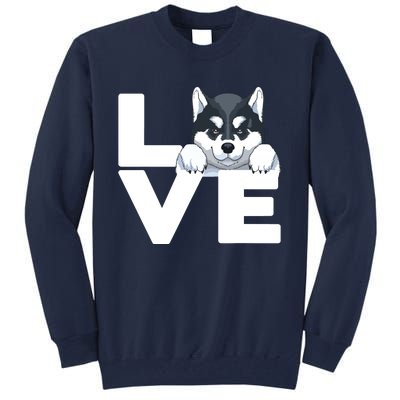 Best Siberian Husky For Men Women Huskies Dog Owner Lover Tall Sweatshirt