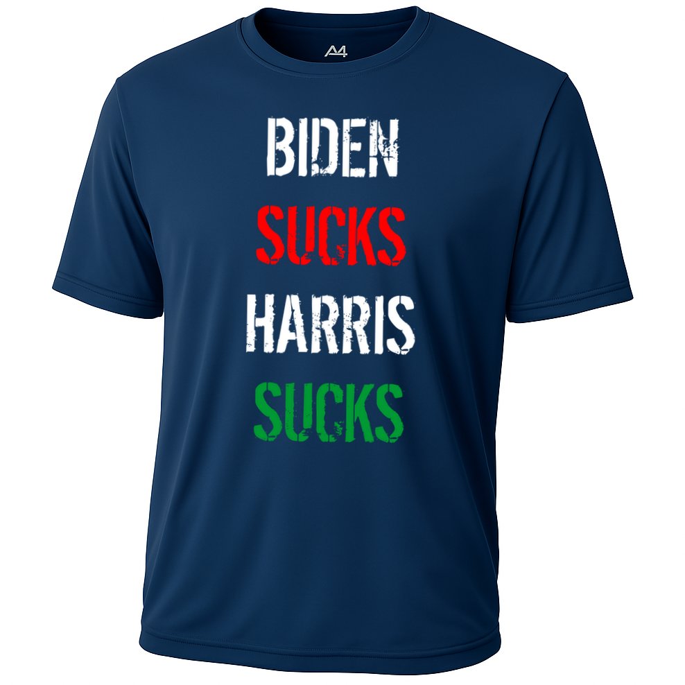 Biden Sucks Harris Sucks Cooling Performance Crew T-Shirt