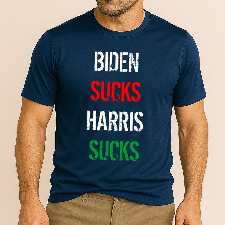 Biden Sucks Harris Sucks Cooling Performance Crew T-Shirt