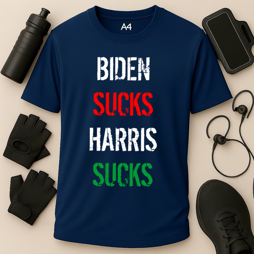 Biden Sucks Harris Sucks Cooling Performance Crew T-Shirt