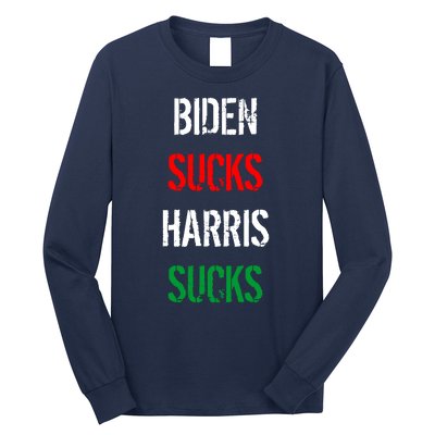 Biden Sucks Harris Sucks Long Sleeve Shirt