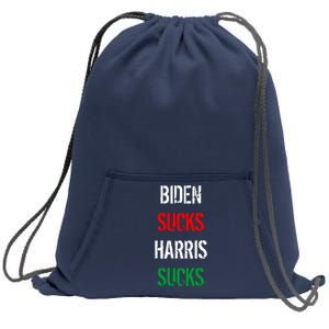 Biden Sucks Harris Sucks Sweatshirt Cinch Pack Bag