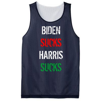 Biden Sucks Harris Sucks Mesh Reversible Basketball Jersey Tank