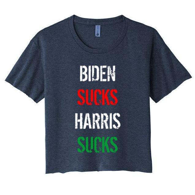 Biden Sucks Harris Sucks Crop Top