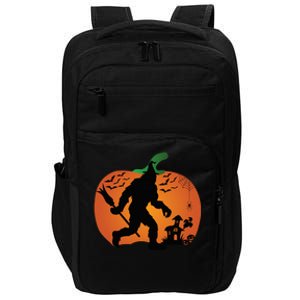 Bigfoot Sasquatch Halloween Lover Witch Giant Pumpkin Halloween Haunted House Impact Tech Backpack