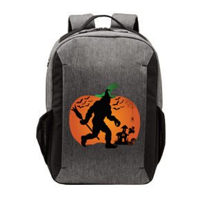 Bigfoot Sasquatch Halloween Lover Witch Giant Pumpkin Halloween Haunted House Vector Backpack