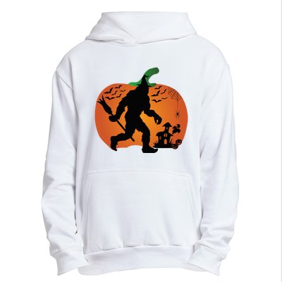 Bigfoot Sasquatch Halloween Lover Witch Giant Pumpkin Halloween Haunted House Urban Pullover Hoodie