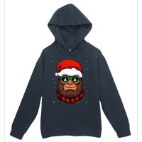 Bigfoot Santa Hat Christmas Pajama Cool Winter Xmas Tree Urban Pullover Hoodie