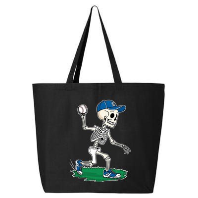 Baseball Skeleton Halloween Spooky Baseball Halloween Design 25L Jumbo Tote