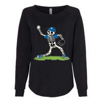 Baseball Skeleton Halloween Spooky Baseball Halloween Design Womens California Wash Sweatshirt