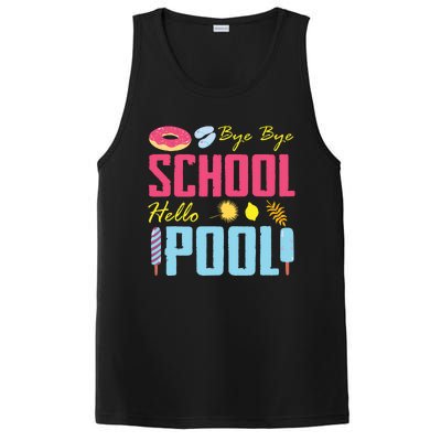 Bye School Hello Pool Beach Last Day Of School PosiCharge Competitor Tank