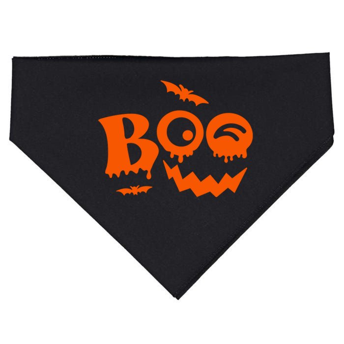 Boo Spooky Halloween Festive USA-Made Doggie Bandana