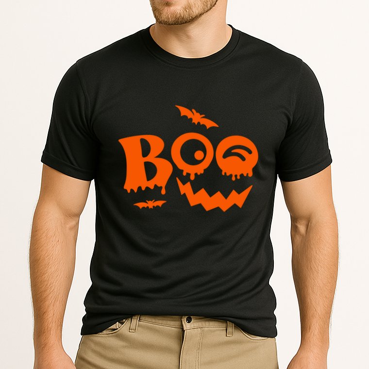 Boo Spooky Halloween Festive Cooling Performance Crew T-Shirt