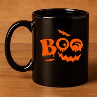Boo Spooky Halloween Festive 11oz C Handle Ceramic Mug