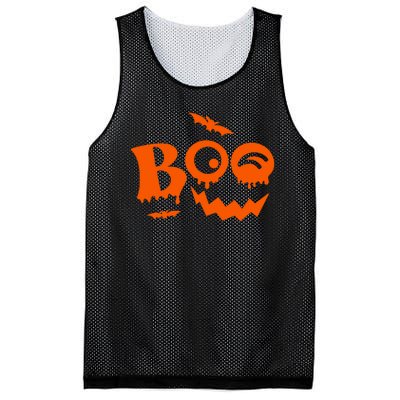 Boo Spooky Halloween Festive Mesh Reversible Basketball Jersey Tank