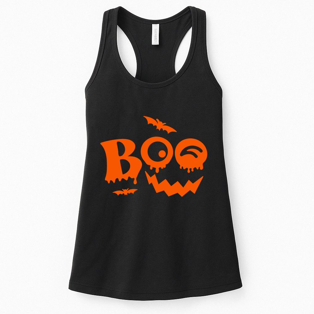 Boo Spooky Halloween Festive Womens Tank Top