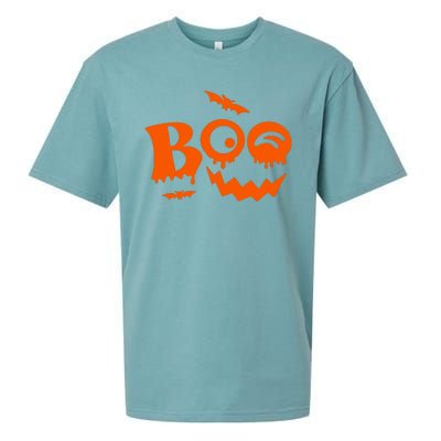 Boo Spooky Halloween Festive Sueded Cloud Jersey T-Shirt