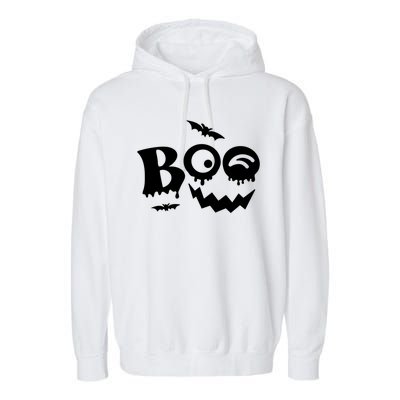 Boo Spooky Halloween Festive Garment-Dyed Fleece Hoodie