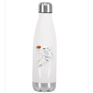 Basketball Skeleton Halloween Basketball Halloween Cute Gift Stainless Steel Insulated Water Bottle