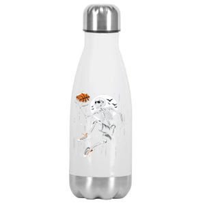 Basketball Skeleton Halloween Basketball Halloween Cute Gift Stainless Steel Insulated Water Bottle