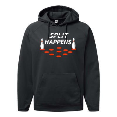 Bowling Split Happens Performance Fleece Hoodie