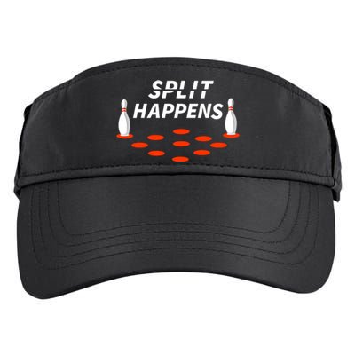 Bowling Split Happens Adult Drive Performance Visor