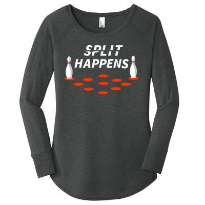 Bowling Split Happens Women's Perfect Tri Tunic Long Sleeve Shirt