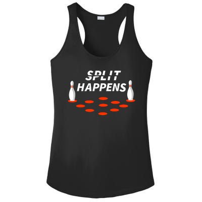 Bowling Split Happens Ladies PosiCharge Competitor Racerback Tank