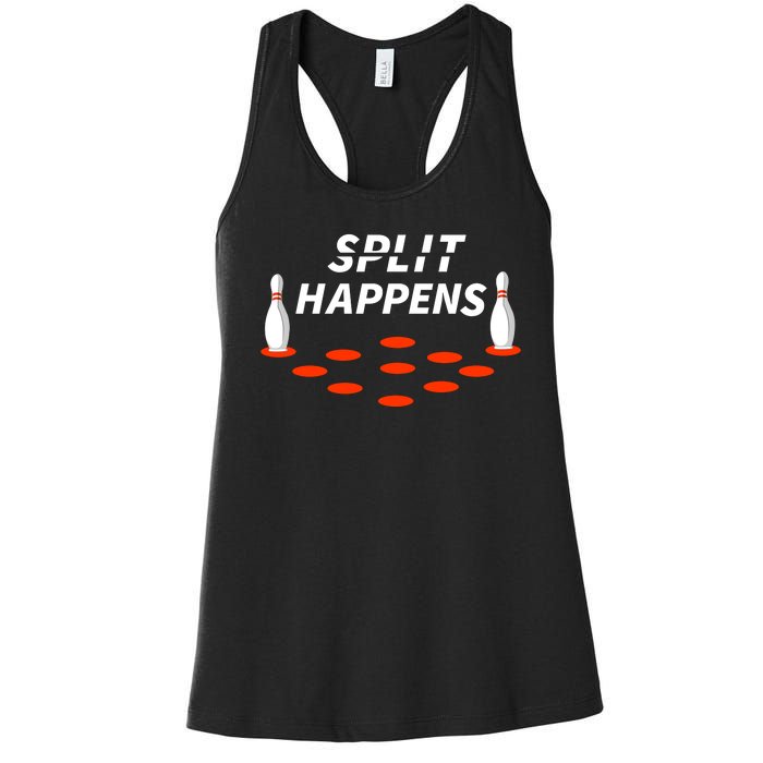 Bowling Split Happens Women's Racerback Tank