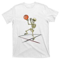 Basketball Skeleton Halloween Boy Basketball Halloween T-Shirt