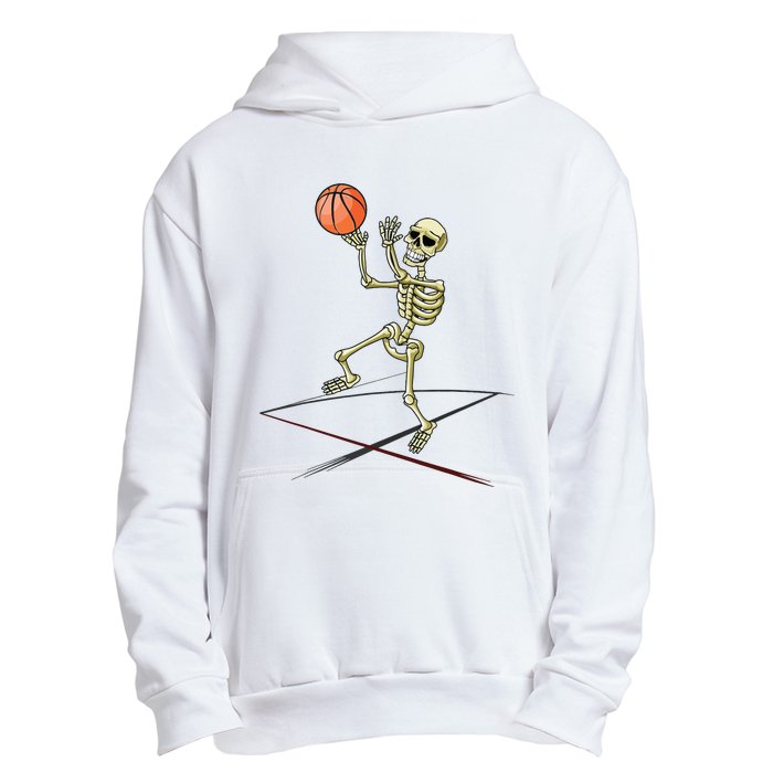 Basketball Skeleton Halloween Boy Basketball Halloween Urban Pullover Hoodie