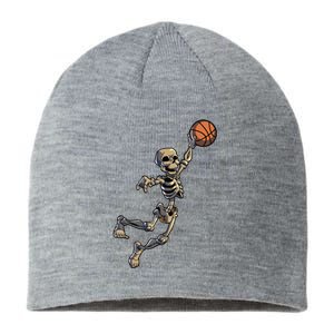 Basketball Skeleton Halloween Boy Basketball Halloween Sustainable Beanie