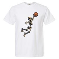 Basketball Skeleton Halloween Boy Basketball Halloween Garment-Dyed Heavyweight T-Shirt