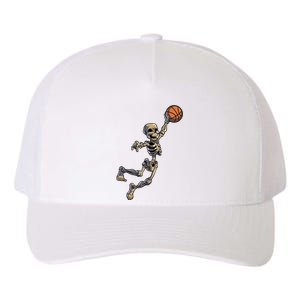 Basketball Skeleton Halloween Boy Basketball Halloween Yupoong Adult 5-Panel Trucker Hat