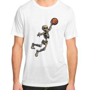 Basketball Skeleton Halloween Boy Basketball Halloween Adult ChromaSoft Performance T-Shirt