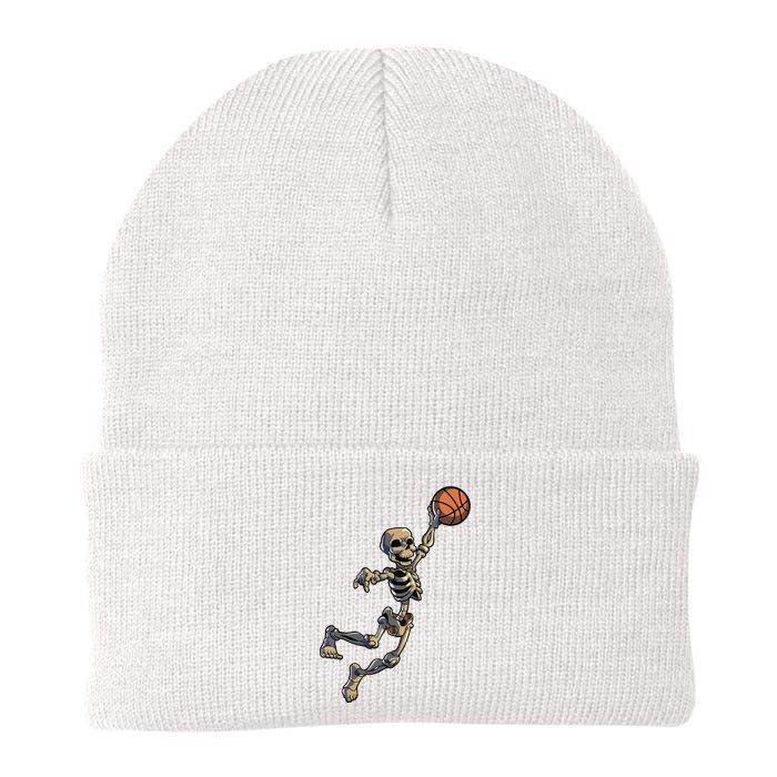 Basketball Skeleton Halloween Boy Basketball Halloween Knit Cap Winter Beanie