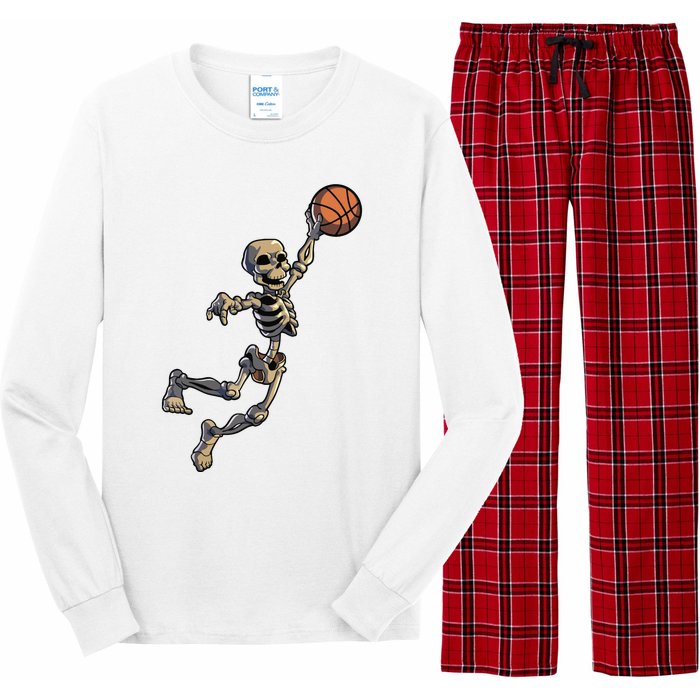 Basketball Skeleton Halloween Boy Basketball Halloween Long Sleeve Pajama Set