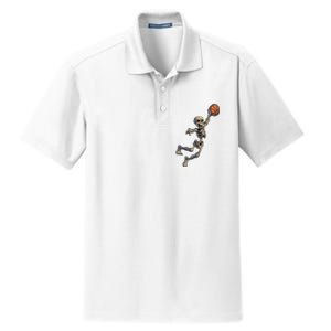 Basketball Skeleton Halloween Boy Basketball Halloween Dry Zone Grid Polo