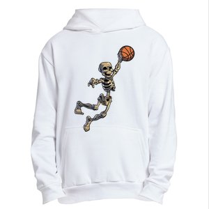 Basketball Skeleton Halloween Boy Basketball Halloween Urban Pullover Hoodie