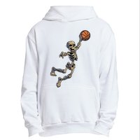 Basketball Skeleton Halloween Boy Basketball Halloween Urban Pullover Hoodie