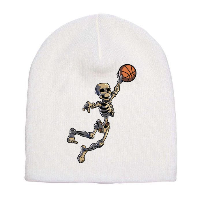 Basketball Skeleton Halloween Boy Basketball Halloween Short Acrylic Beanie