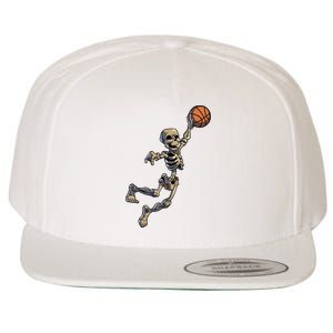 Basketball Skeleton Halloween Boy Basketball Halloween Wool Snapback Cap