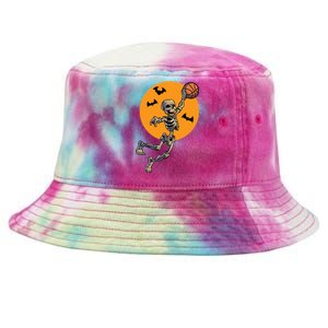 Basketball Skeleton Halloween Boy Basketball Halloween Tie-Dyed Bucket Hat